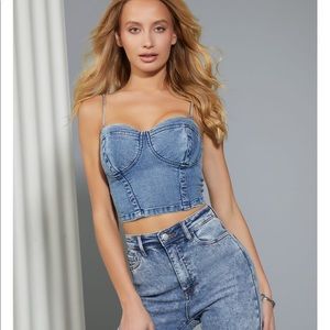 Eco Fannie Denim Bustier
